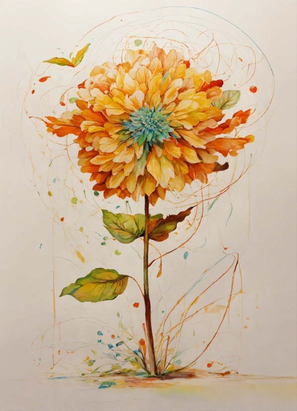 Flower, Plant, Petal, Painting, Art, Creative Arts