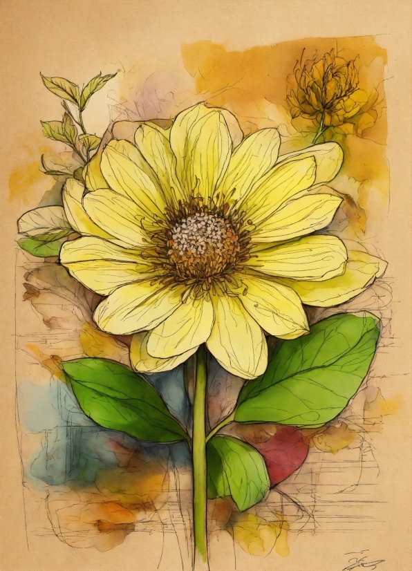 Flower, Plant, Petal, Painting, Art, Creative Arts