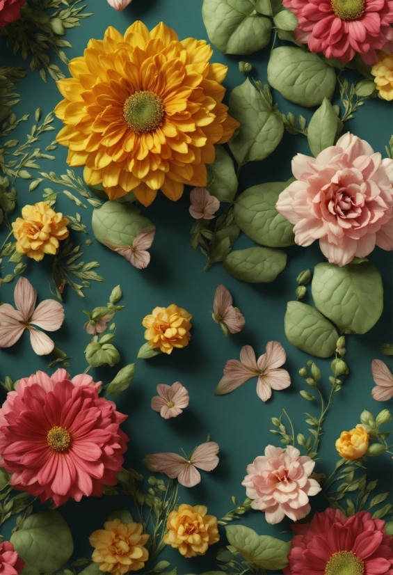 Flower, Plant, Petal, Textile, Art, Creative Arts