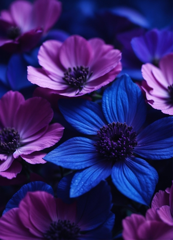 Flower, Plant, Photograph, Blue, Purple, Petal