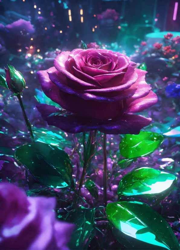 Flower, Plant, Water, Purple, Light, Petal