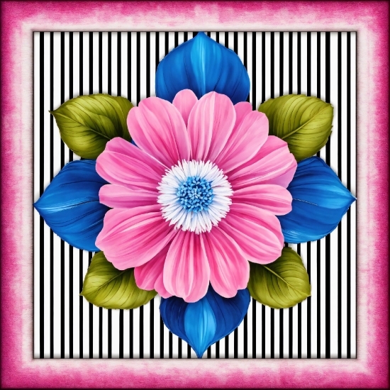 Flower, Rectangle, Petal, Pink, Picture Frame, Creative Arts