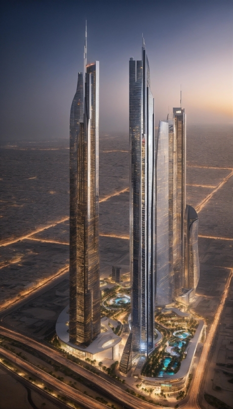 Free Ai Enhance Image, Building, Skyscraper, Atmosphere, Sky, Tower