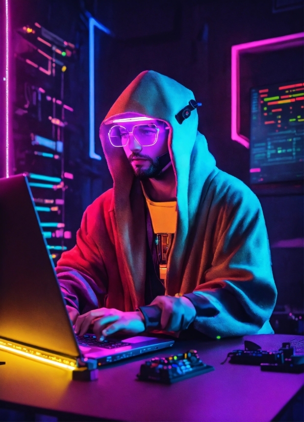 Free Ai Image Generator Nsfw, Computer, Personal Computer, Laptop, Purple, Netbook
