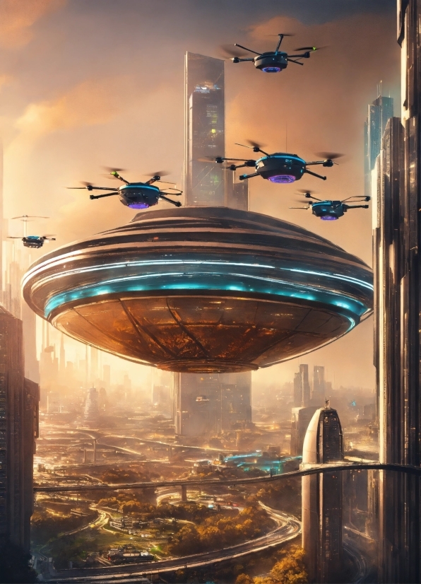 Free Online Ai Image Generator, Sky, Building, World, Light, Skyscraper