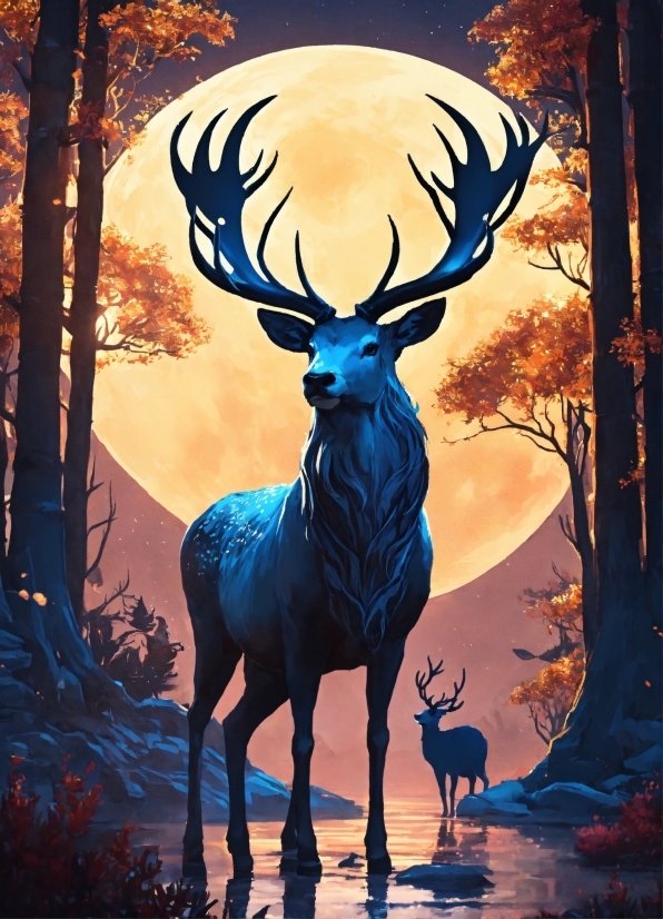 Free Smoke Video Transparent Background, Vertebrate, Light, Elk, Plant, Branch