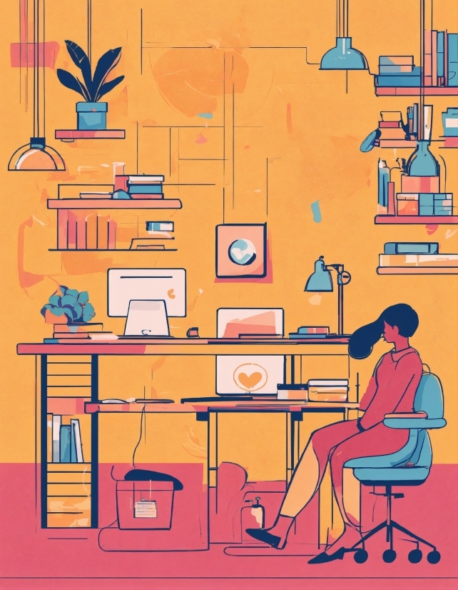 Free Video Royalty Free, Furniture, Orange, Art, Font, Line