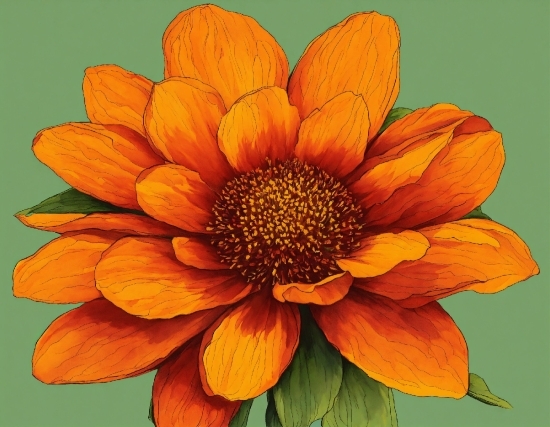 Free Vj Clips, Flower, Plant, Petal, Orange, Blanket Flowers