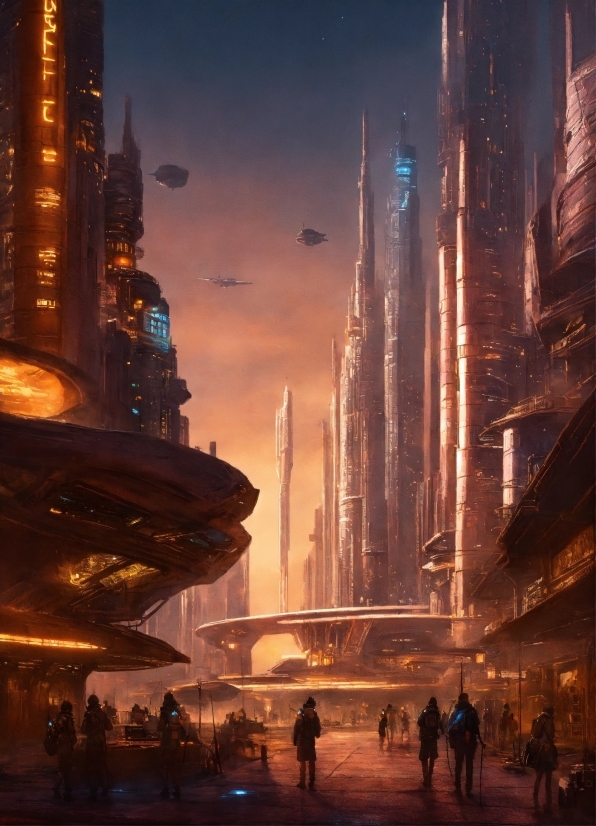 Generate Ai Art Online, Skyscraper, Building, Sky, Atmosphere, World