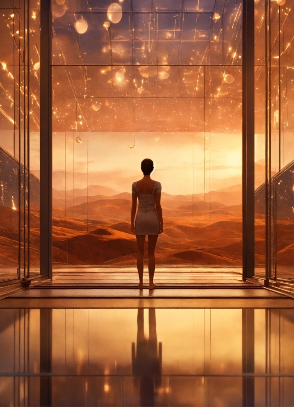 Google Ai Application, Water, Afterglow, Orange, Sky, Dusk