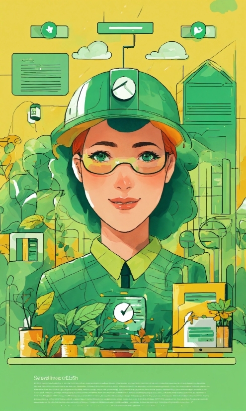 Green, Eyewear, Art, Hat, Military Uniform, Illustration