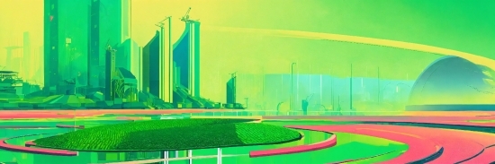 Green, Nature, Skyscraper, Building, Grass, Landscape