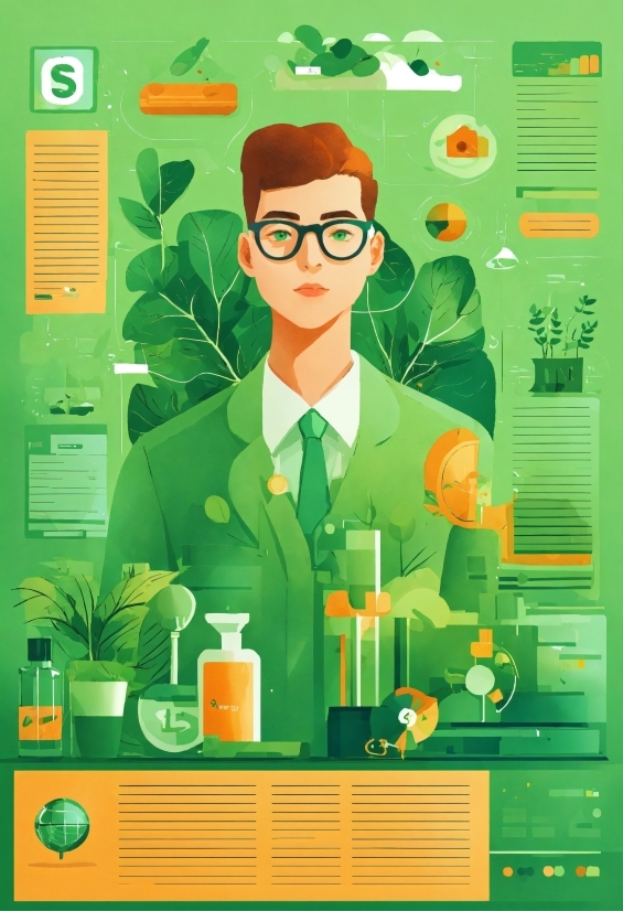 Green, Organism, Plant, Illustration, Art, Terrestrial Plant