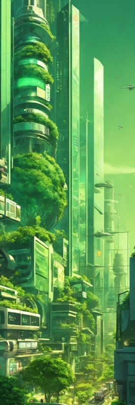 Green, Organism, Urban Design, Tower Block, Terrestrial Plant, Plant
