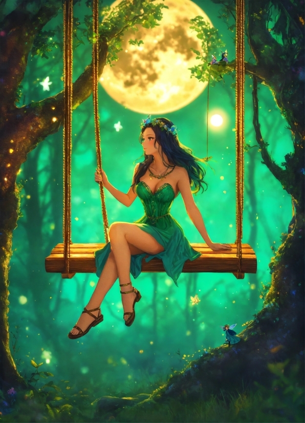 Green, People In Nature, Flash Photography, Art, Cg Artwork, Thigh