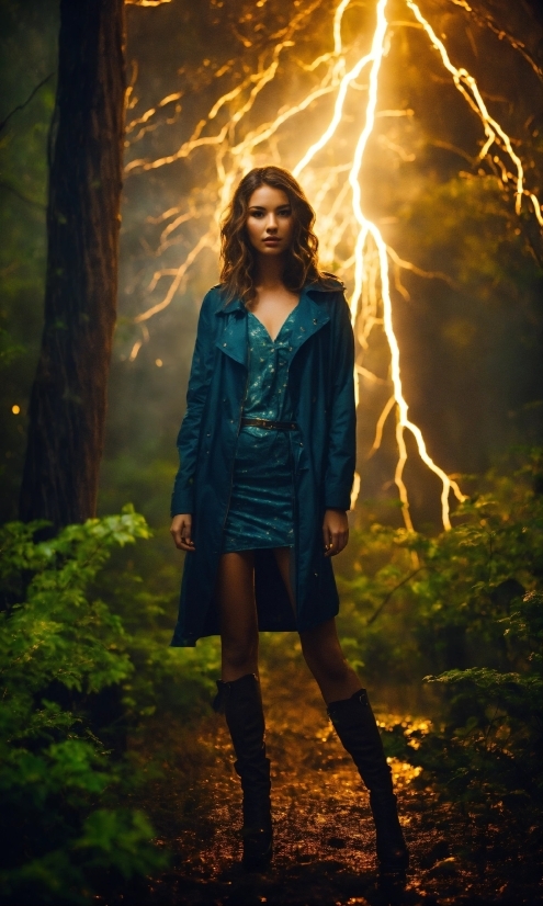 Hair, Atmosphere, Photograph, People In Nature, Flash Photography, Branch