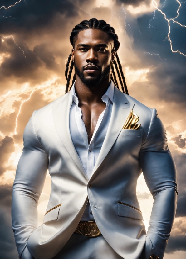 Hairstyle, Cloud, Flash Photography, Sleeve, Standing, Lightning