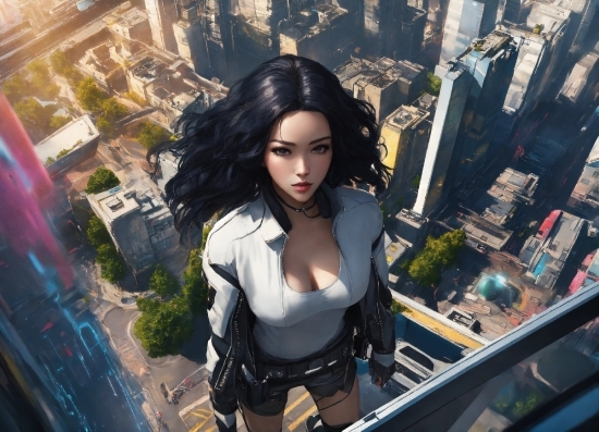 Hairstyle, Human, Flash Photography, Building, Skyscraper, Cool