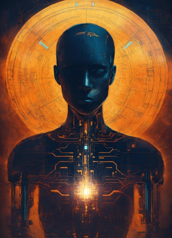 Human, Art, C-3po, Space, Symmetry, Electric Blue