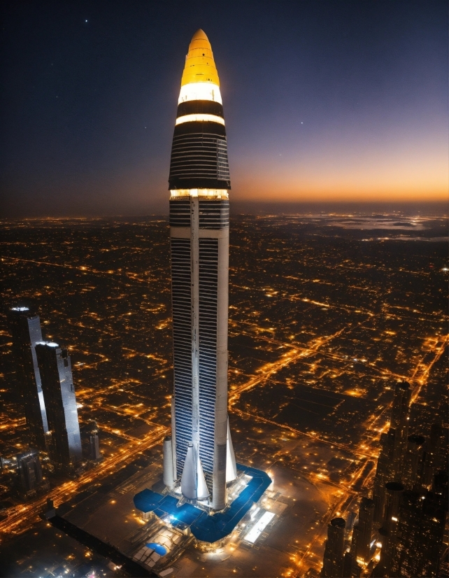 Image Generation From Text, Skyscraper, Sky, Atmosphere, Building, Tower