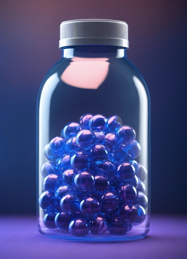 Liquid, Bottle, Drinkware, Light, Blue, Purple