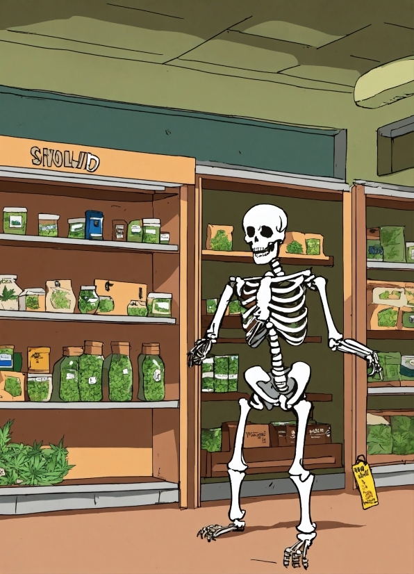 Mammal, Plant, Shelf, Retail, Bone, Skeleton