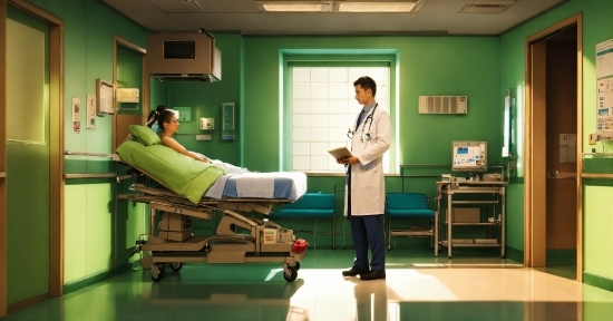 Medical Equipment, Green, Health Care, Stretcher, Medical, Clinic