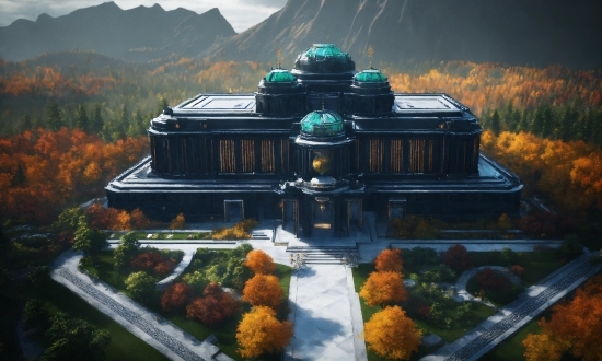 Midjourney Artificial Intelligence, Plant, Building, Natural Landscape, Tree, House