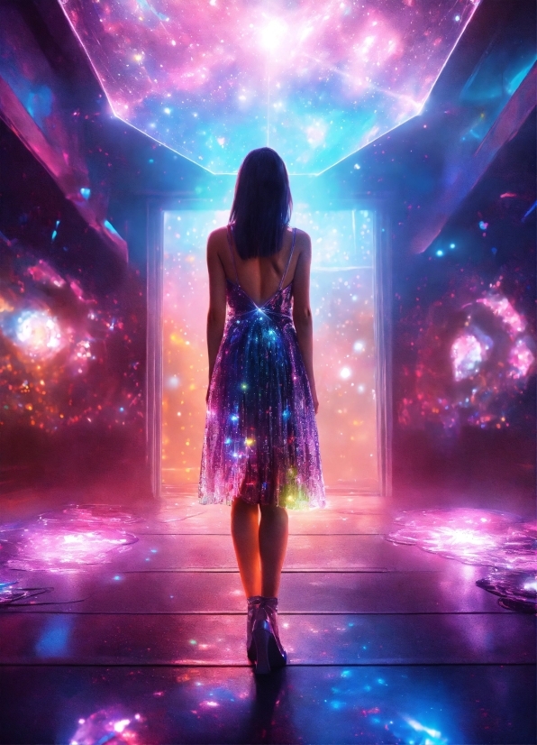Neural Network Generate Image From Text, Light, Purple, Performing Arts, Entertainment, Lighting