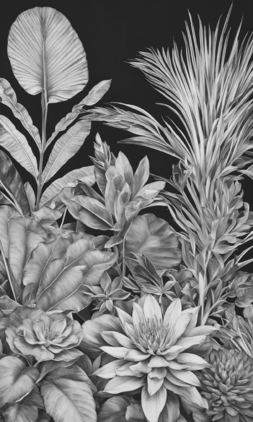 Photograph, White, Botany, Plant, Black, Leaf