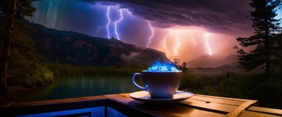 Pix2pix Ai, Sky, Lightning, Cloud, Atmosphere, Tableware