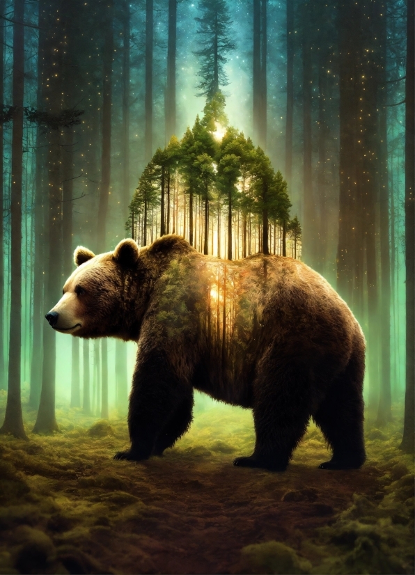 Plant, Light, Brown Bear, World, Carnivore, Grizzly Bear