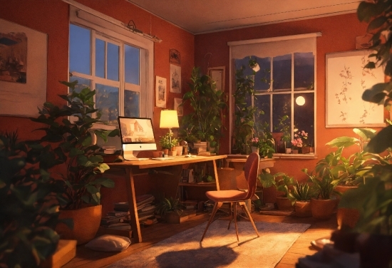 Plant, Property, Window, Picture Frame, Houseplant, Flowerpot