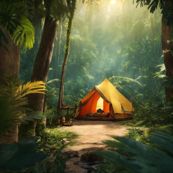 Plant, Tent, Light, Tarpaulin, Natural Landscape, Camping