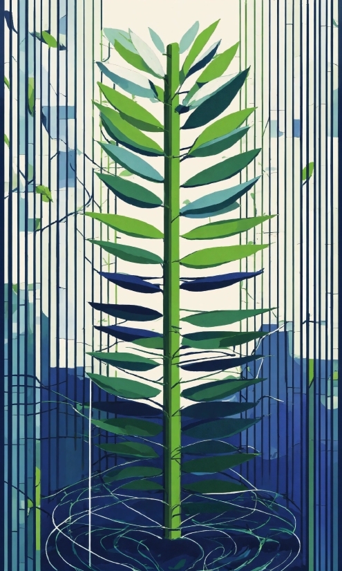 Plant, Terrestrial Plant, Rectangle, Parallel, Symmetry, Art