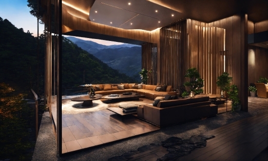 Property, Building, Plant, Interior Design, Wood, Couch