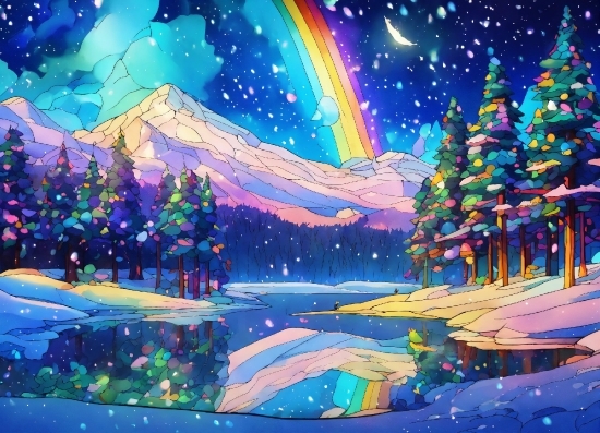 Rainbow, Sky, World, Light, Nature, Natural Landscape