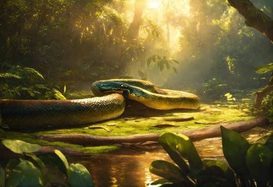 Realistic Ai Image Generator, Plant, Natural Environment, Natural Landscape, Reptile, Sunlight