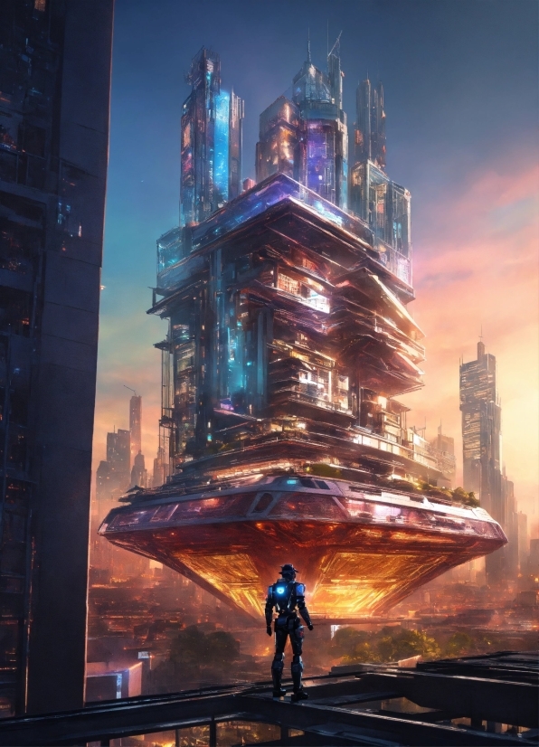 Remini For Windows, Skyscraper, Building, Sky, World, Dusk