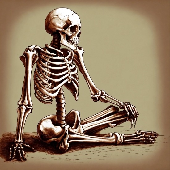 Rib, Bone, Skeleton, Art, Human Anatomy, Wood