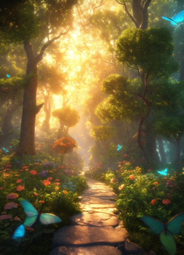 Royalty Free Motion Graphics Video, Plant, Flower, Atmosphere, People In Nature, Light