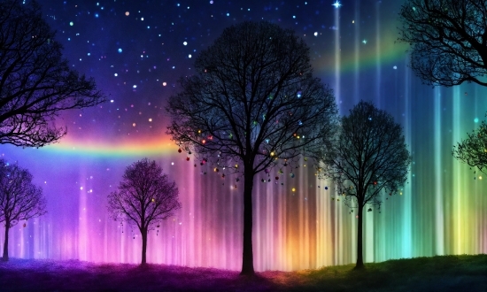 Sky, Atmosphere, Photograph, Green, Light, Purple