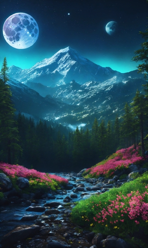 Sky, Flower, Plant, Atmosphere, Ecoregion, Mountain