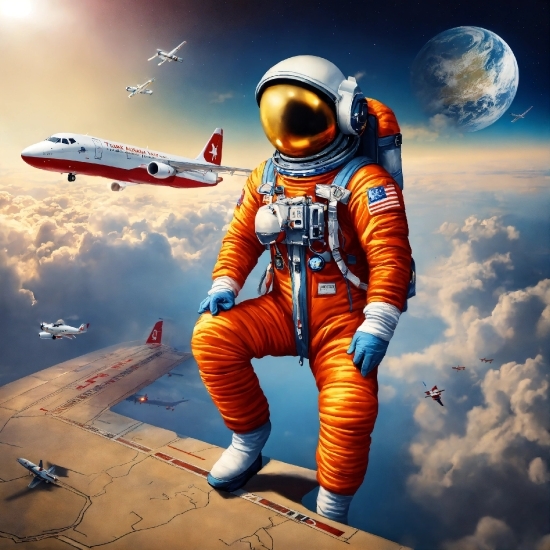 Sky, World, Cloud, Aircraft, Astronaut, Aerospace Manufacturer