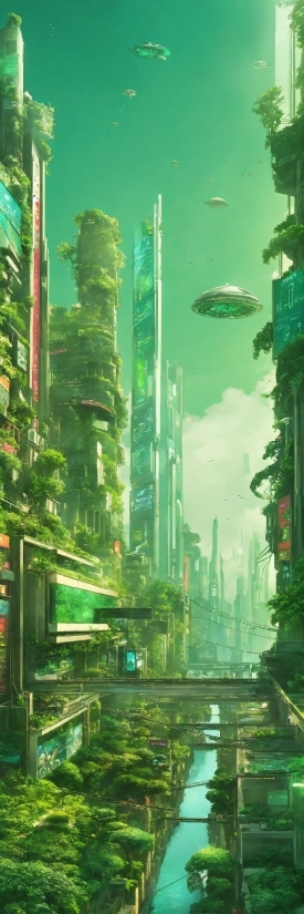 Skyscraper, Building, Green, Nature, Natural Environment, Infrastructure