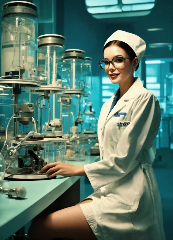 Smile, Safety Glove, Research, Hat, Laboratory Equipment, Scientist