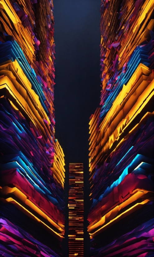 Sony Ai, Building, Skyscraper, Sky, Purple, Tower Block