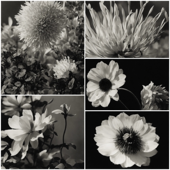 Stable Diffusion Image 2 Image, Flower, Plant, Photograph, White, Botany
