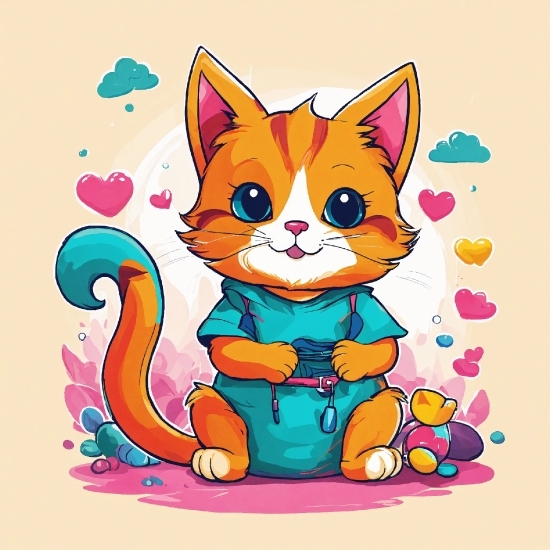 Stocks Movie, Cat, Cartoon, Carnivore, Felidae, Art