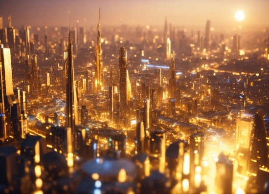 Text Image Generator Ai, Skyscraper, Building, Atmosphere, Sky, Daytime